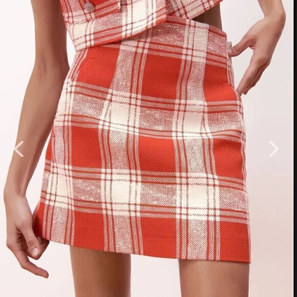 ZARA TEXTURED WEAVE MINI SKIRT - Picture 11 of 13